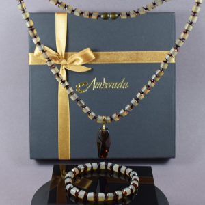 Gintariniai karoliai ir apyrankė „Amber Harmony“ - Image 3