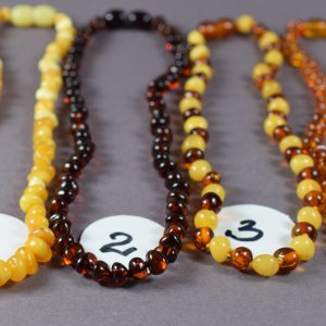 🧡 Vaikiški Baltijos gintaro karoliai – 5 modeliai - Image 3