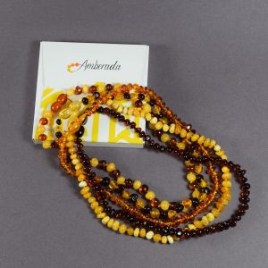🧡 Vaikiški Baltijos gintaro karoliai – 5 modeliai - Image 5