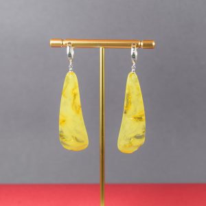 Nuostabūs gintaro auskarai – natūralus grožis ir elegancija - Image 1