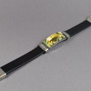 Odinė apyrankė su gintaro mozaika „Modern Amber“ - Image 3