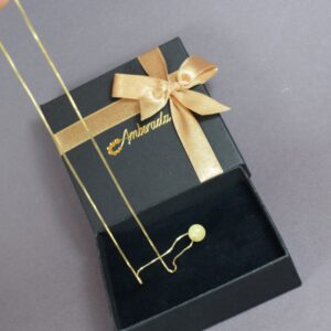Gintarinis pakabukas „Pieno Lašas“ su paauksuota minimalistine grandinėle ✨ - Image 6