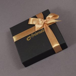 Elegantiškas pakabukas iš gintaro ir wenge medžio - Image 4