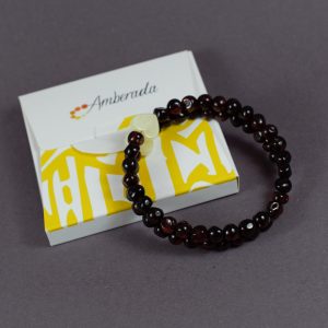 Dviguba gintarinė apyrankė su šviesiais akcentais 🖤💛 - Image 3