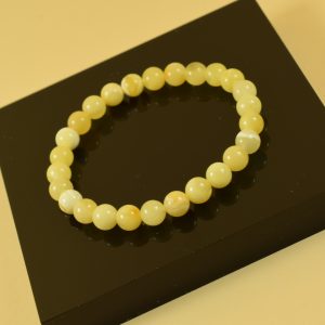 Gintarinė apyrankė iš gelsvos spalvos gintaro ✨ AB0216 - Image 1