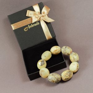 Amberada masyvi natūralaus gintaro apyrankė ✨ - Image 4
