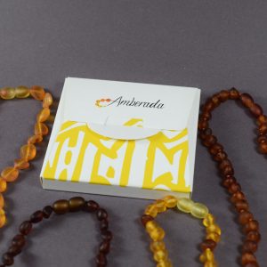 🧡 Vaikiški NEPOLIRUOTO Baltijos gintaro karoliai – 4 modeliai - Image 4
