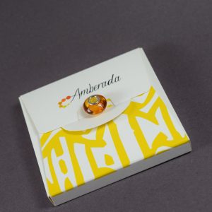 Gintarinis Pandora tipo karoliukas su sidabrine įvore – Konjakinis Baltijos gintaras ✨ - Image 5