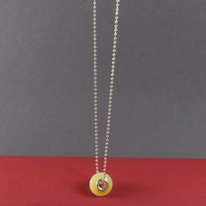Natūralaus Baltijos gintaro „Pandora“ stiliaus pakabukas su sidabrine grandinėle ✨ - Image 2