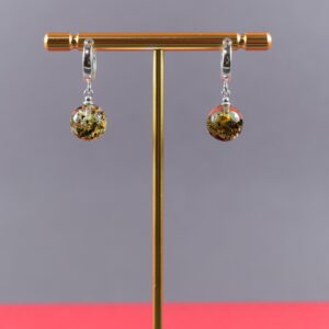 Gintariniai auskarai su sidabru „Natūrali elegancija“ - Image 2