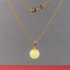 Gintarinis pakabukas „Pieno saulė“ ✨ - Image 1