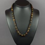 Raw amber necklace for men's
